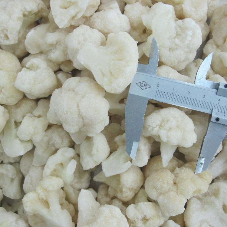 Nop EU Organic Frozen IQF Cauliflower Cut / Floret From China