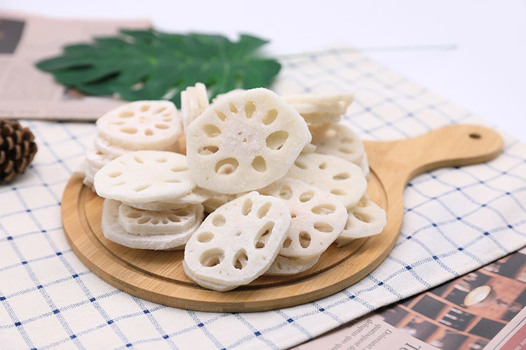 Sinocharm Brc a Approved IQF Lotus&#160; Root Slice&#160; Cut Frozen Lotus&#160; Root