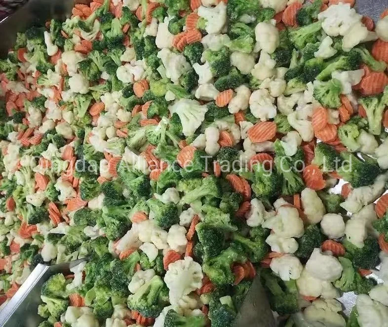 China Frozen 2/3/4 Ways Mixed Vegetables with Green Peas/Sweet Corn/Carrot/Beans/Cauliflower/ Broccoli