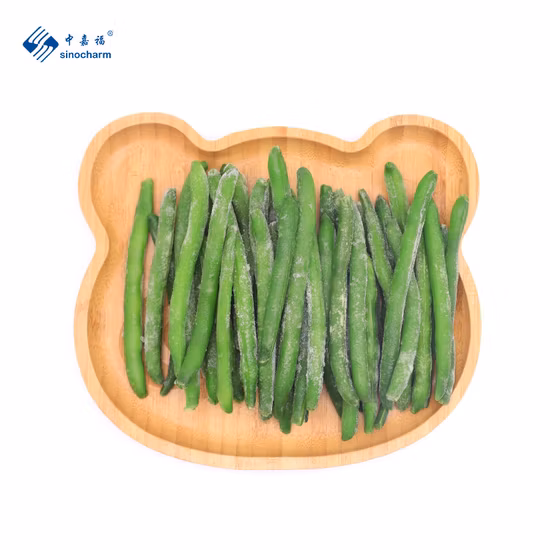 Brc a Approved No Worm Base Material IQF Green Beans Whole Frozen Green Beans Whole
