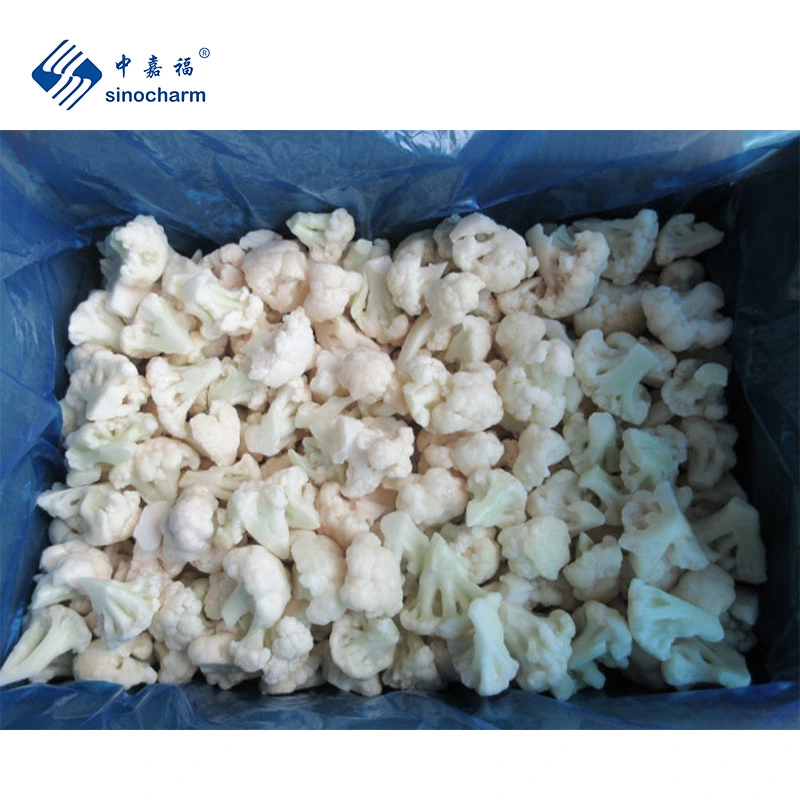 Sinocharm No Worm Glazing 8-10% Organic IQF Cauliflower Frozen Cauliflower with Brc-a