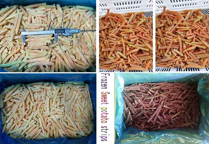 China Export Yellow Frozen Diced Steamed Sweet Potato