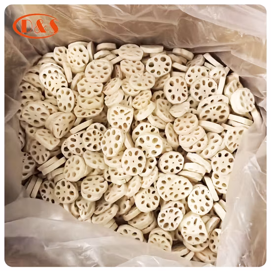 Factory supply best price IQF frozen lotus root sliced